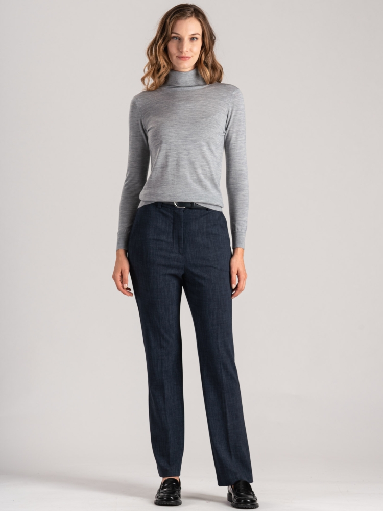 Cuello alto de mujer 100% merino extrafino