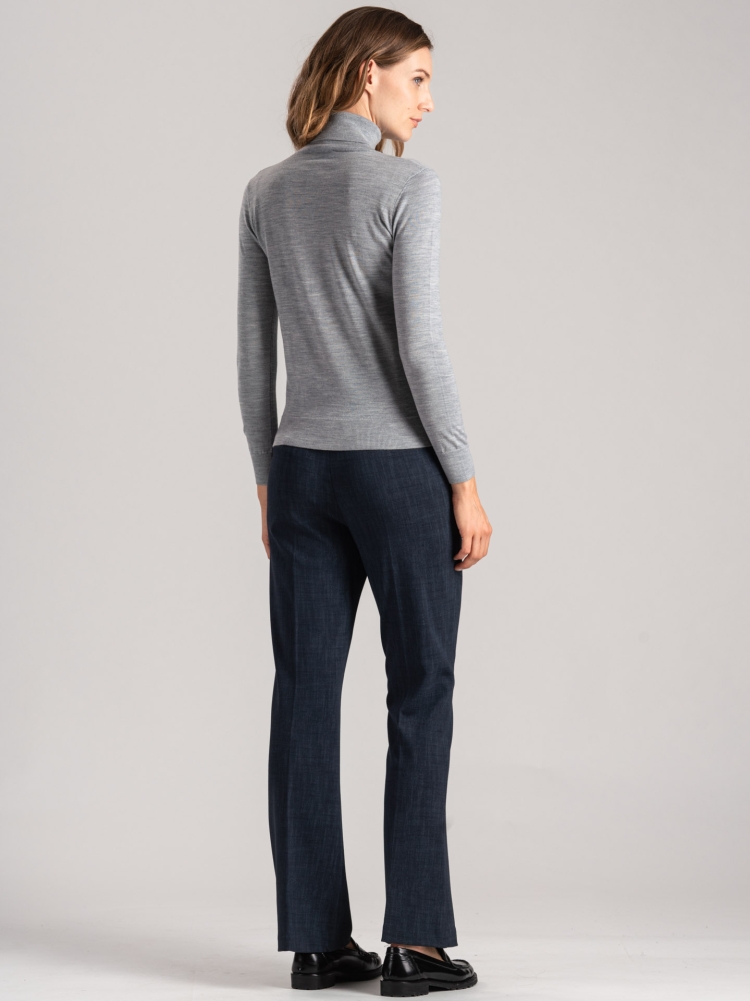 Cuello alto de mujer 100% merino extrafino