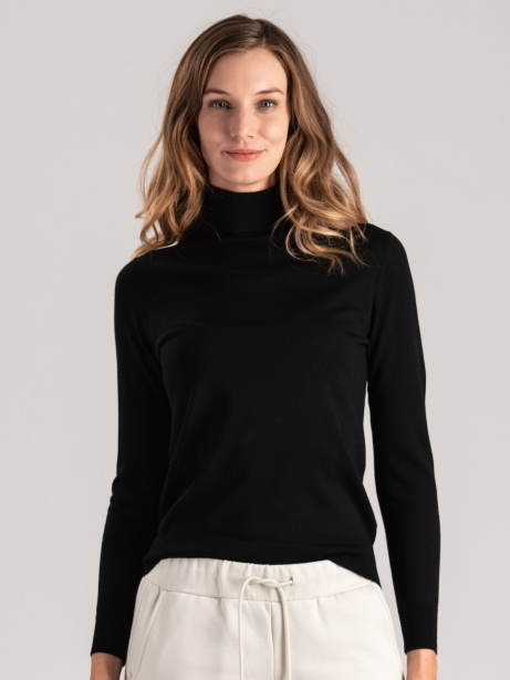 Cuello alto de mujer 100% merino extrafino