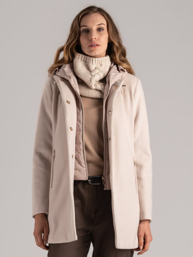 Cappotto donna con pettorina staccabile