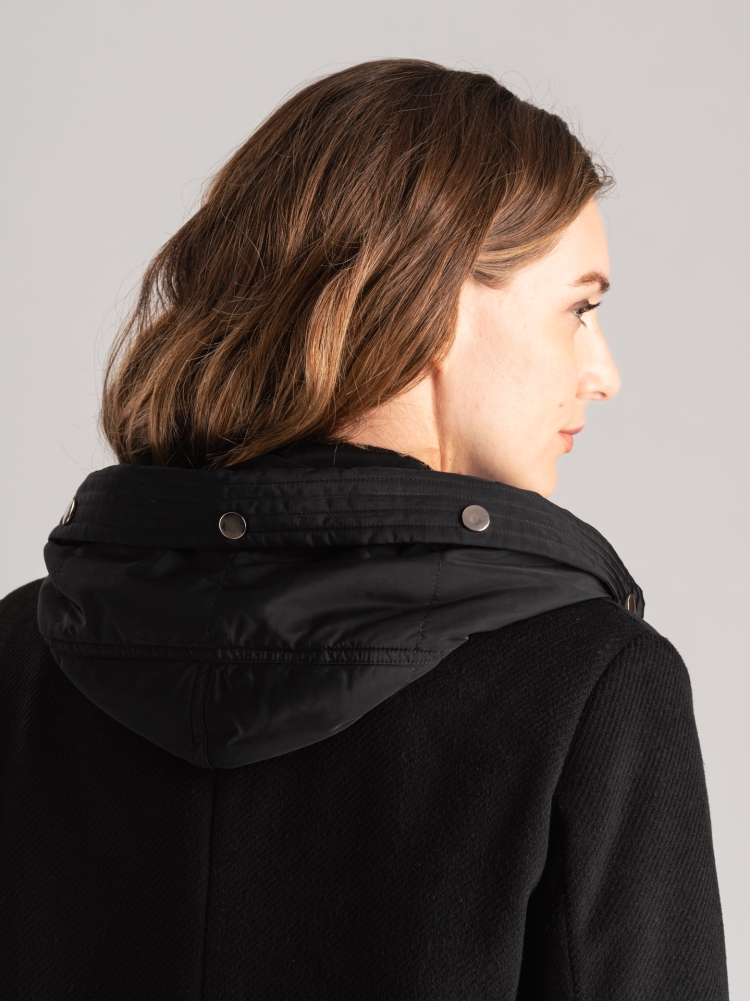 Cappotto donna con pettorina staccabile