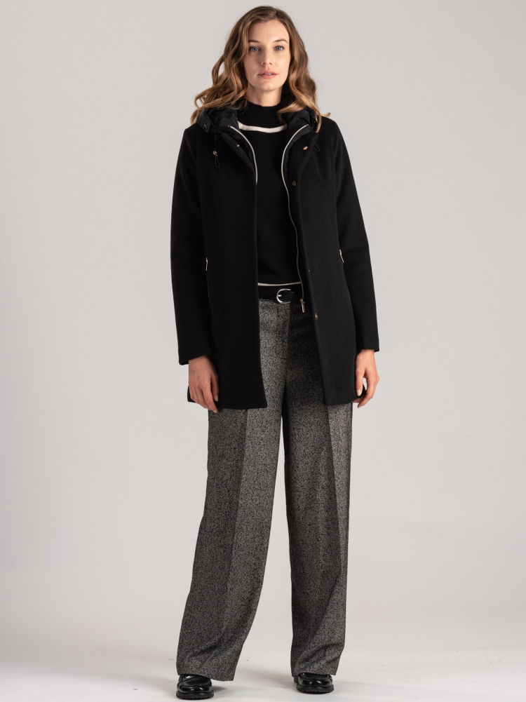Cappotto donna con pettorina staccabile
