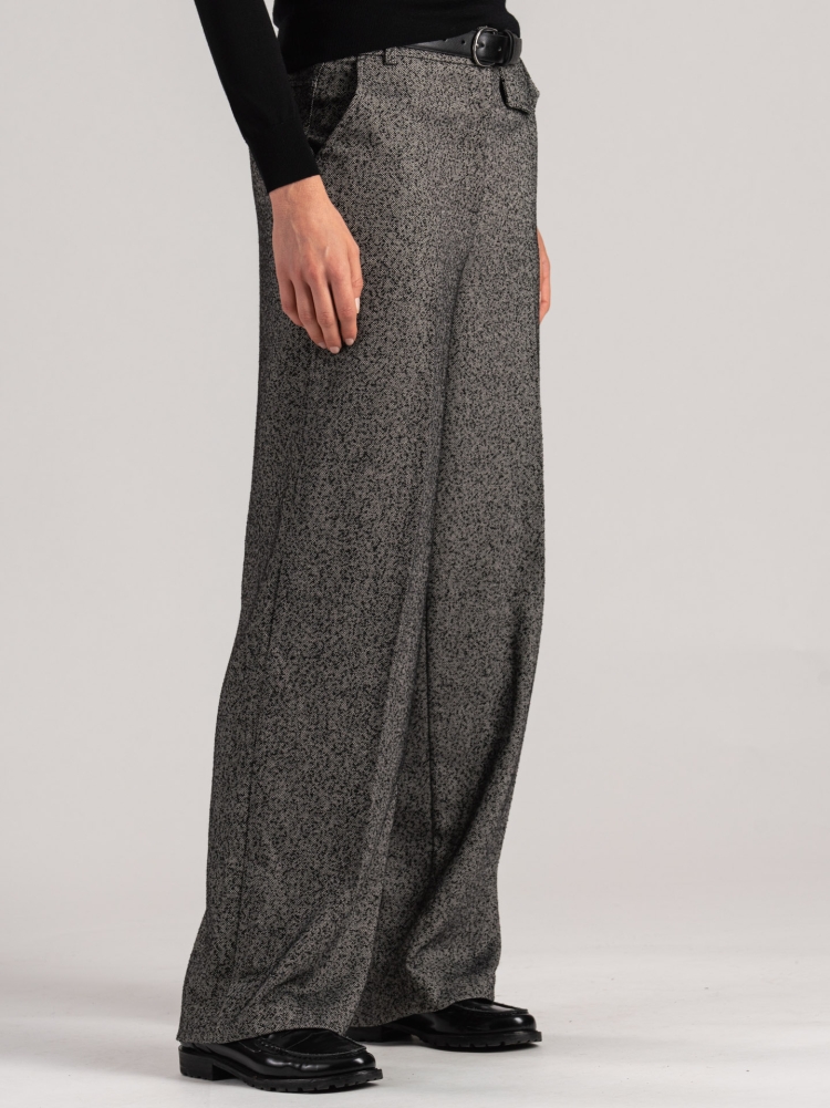 Pantalones chinos de pierna ancha para mujer