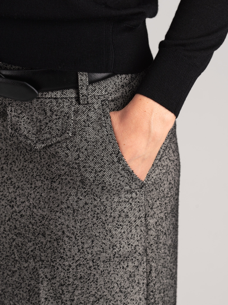 Pantalones chinos de pierna ancha para mujer