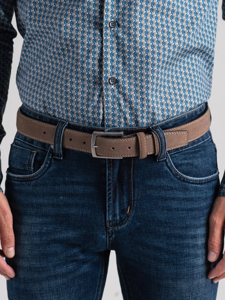 Vaqueros de 5 bolsillos para hombre con costuras de contraste