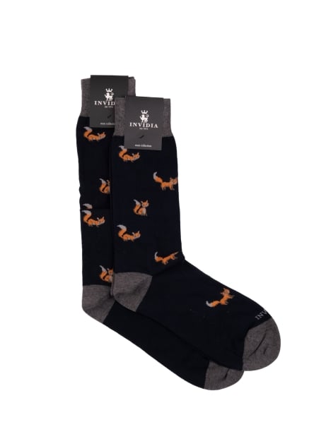 Calcetines de hombre con estampado de zorro Invidia 1973