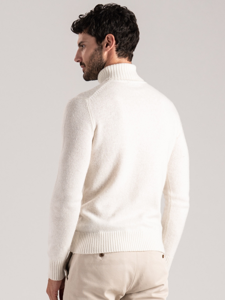 Cuello alto de hombre en mezcla de lana 7