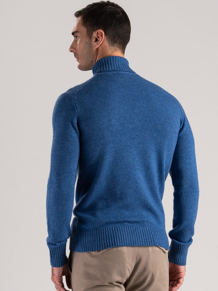 Cuello alto de hombre en mezcla de lana 7