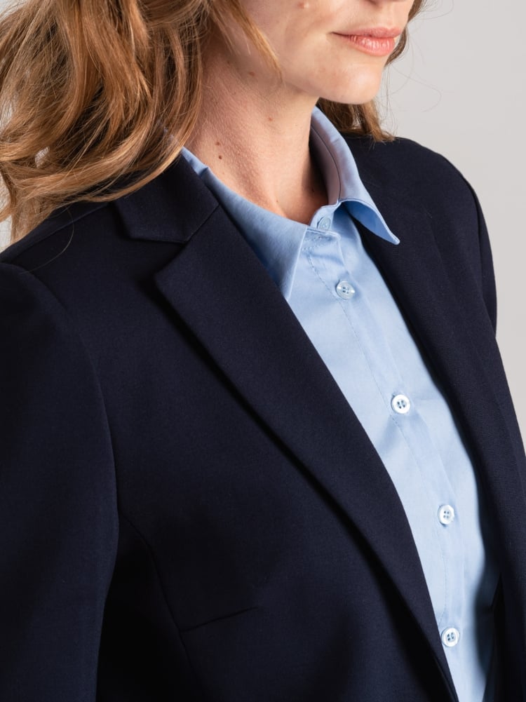 Giacca donna in tessuto punto Milano stretch