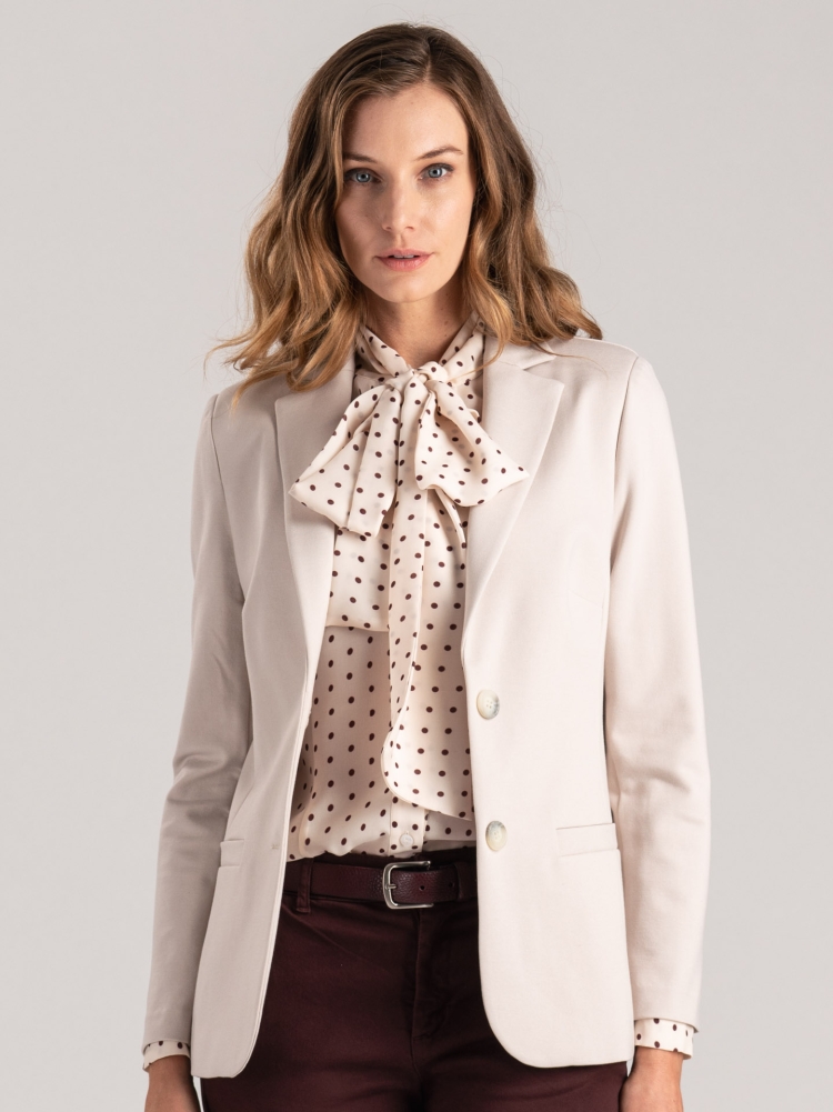Chaqueta de mujer en tejido elástico de punto Milano