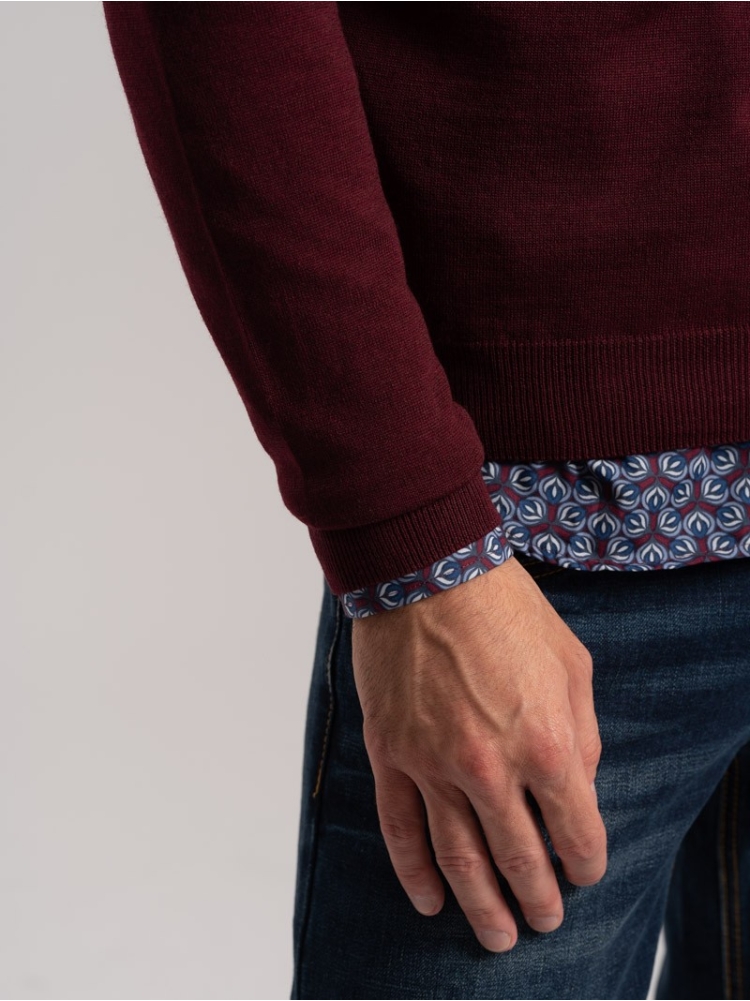 Maglia uomo lana merinos scollo a V | Invidia dal 1973