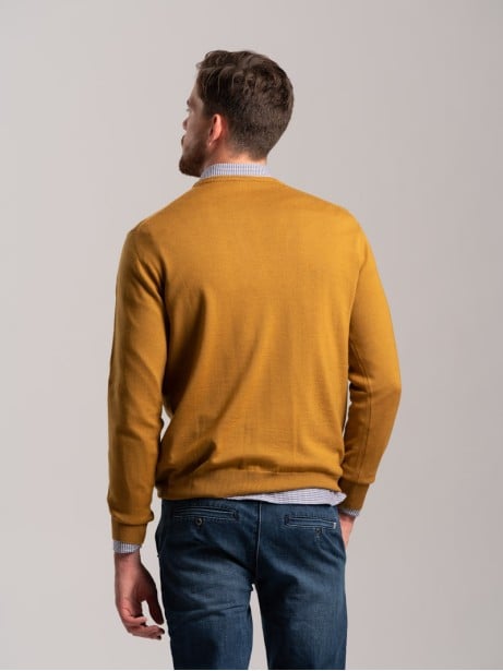 Jersey de cuello redondo de lana merino para hombre | Invidia desde 1973 2