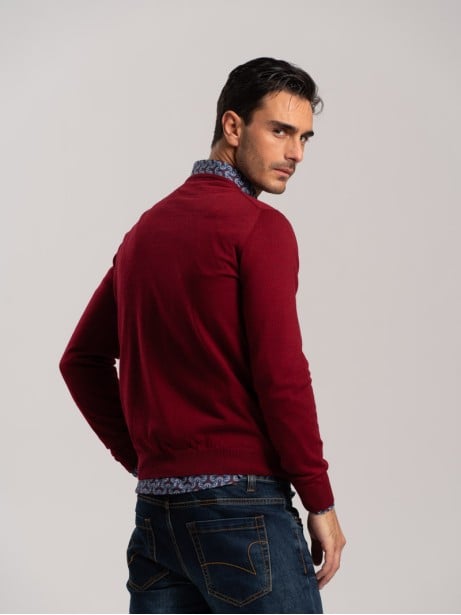 Jersey de cuello redondo de lana merino para hombre | Invidia desde 1973 2