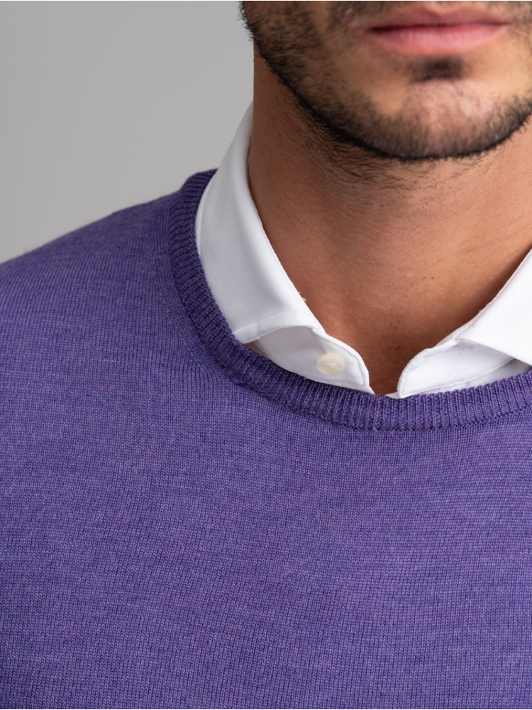 Maglia uomo lana merinos girocollo | Invidia dal 1973
