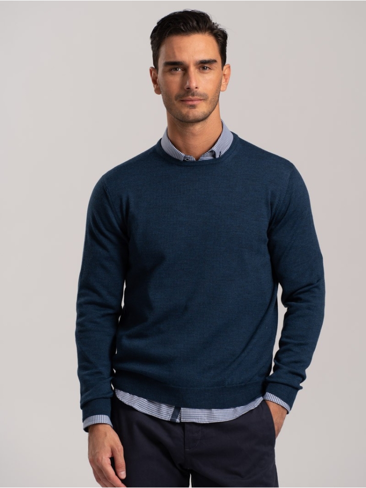 Maglia uomo lana merinos girocollo | Invidia dal 1973