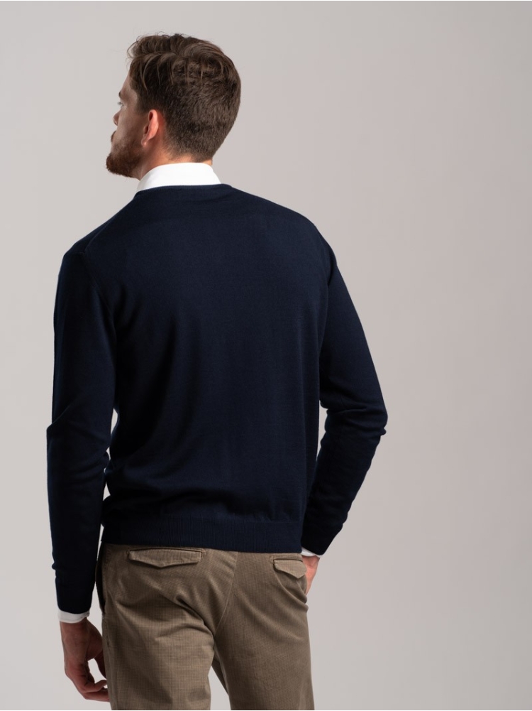 Maglia uomo lana merinos girocollo