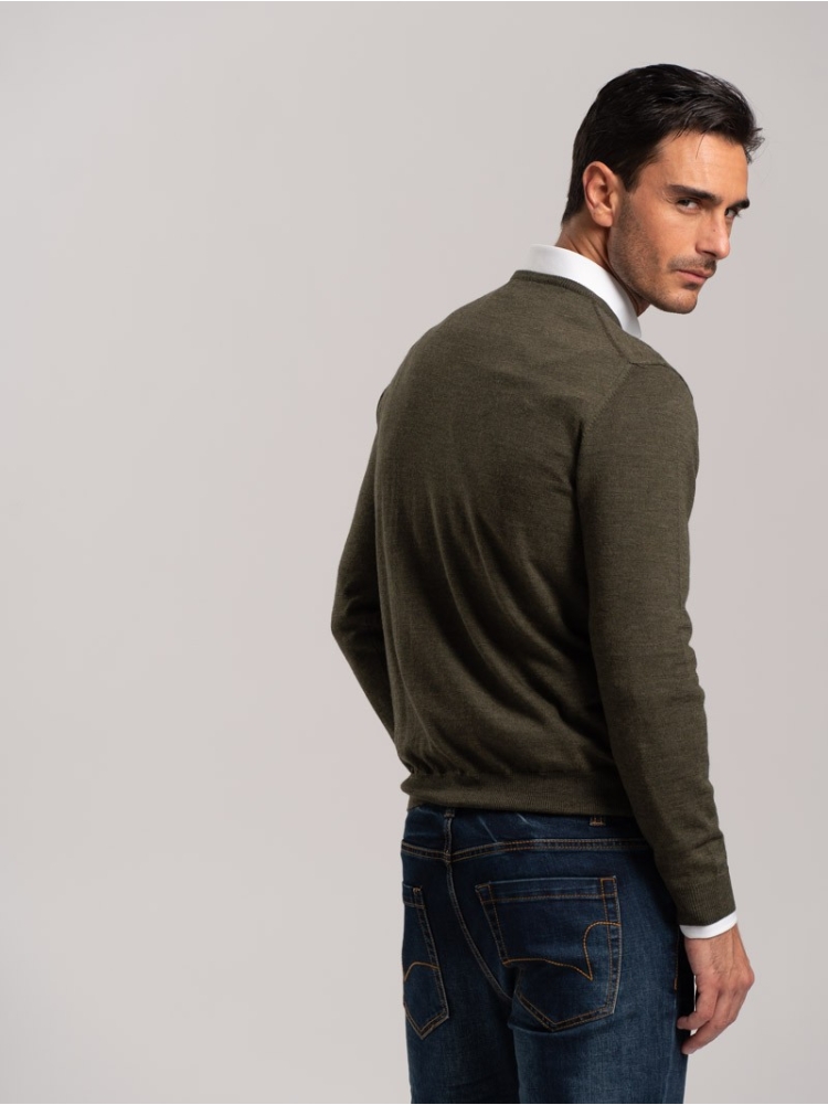 Maglia uomo lana merinos girocollo | Invidia dal 1973
