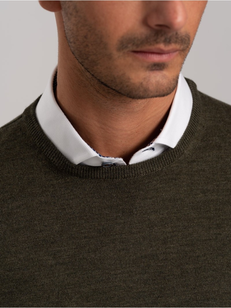Maglia uomo lana merinos girocollo | Invidia dal 1973