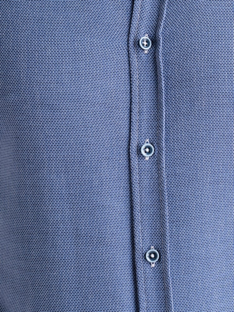 Camicia uomo in cotone operato tricolore semi francese
