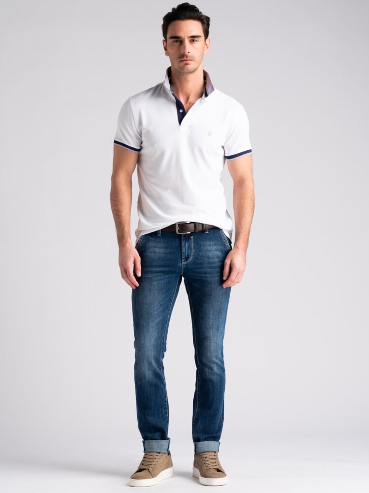 Jeans uomo tasca America lavaggio medio scuro