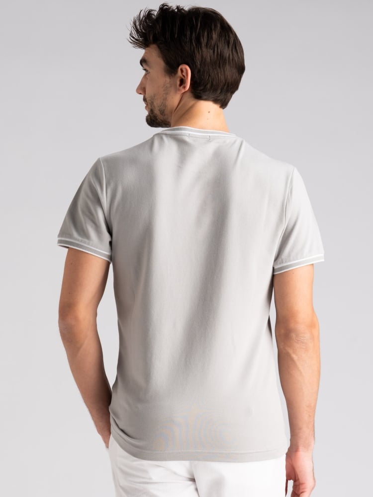 T-shirt uomo in cotone stretch con rib rigati Invidia 1973