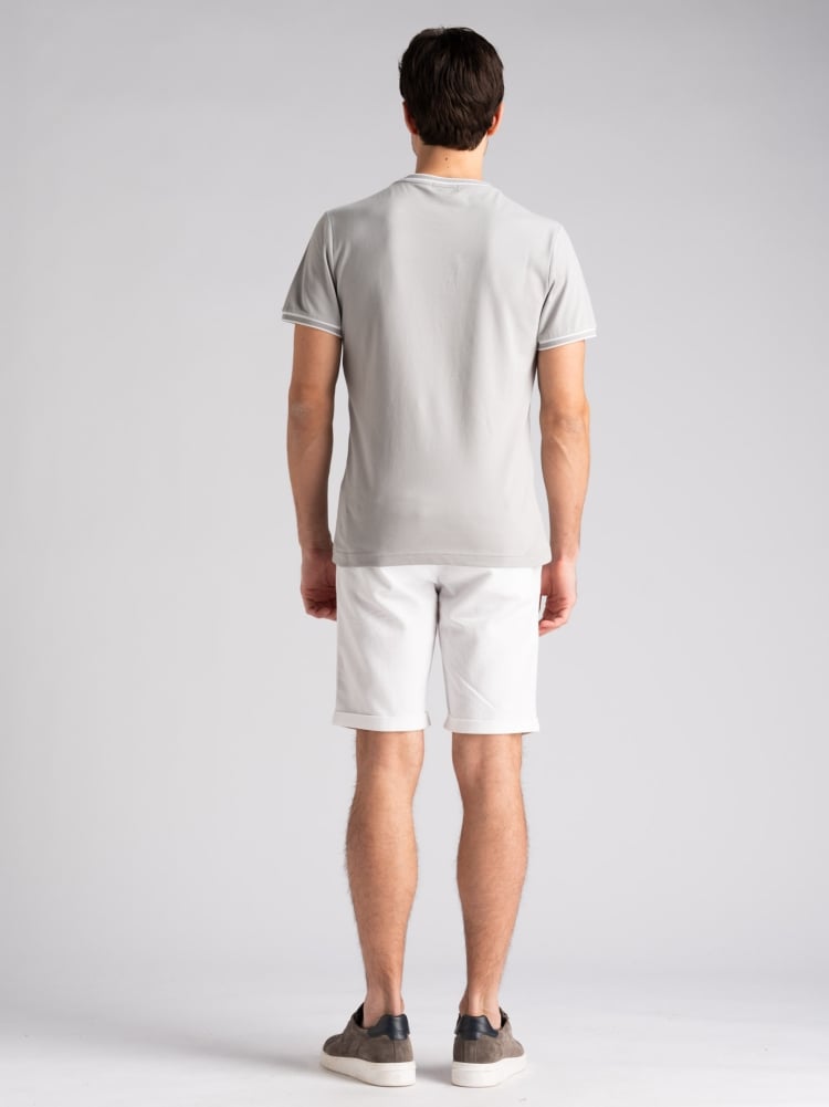 T-shirt uomo in cotone stretch con rib rigati Invidia 1973