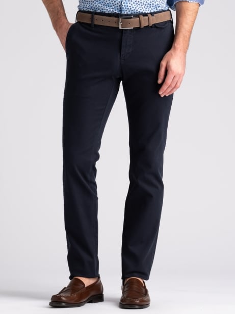 Pantalone uomo chino in tricotina tinto capo 2