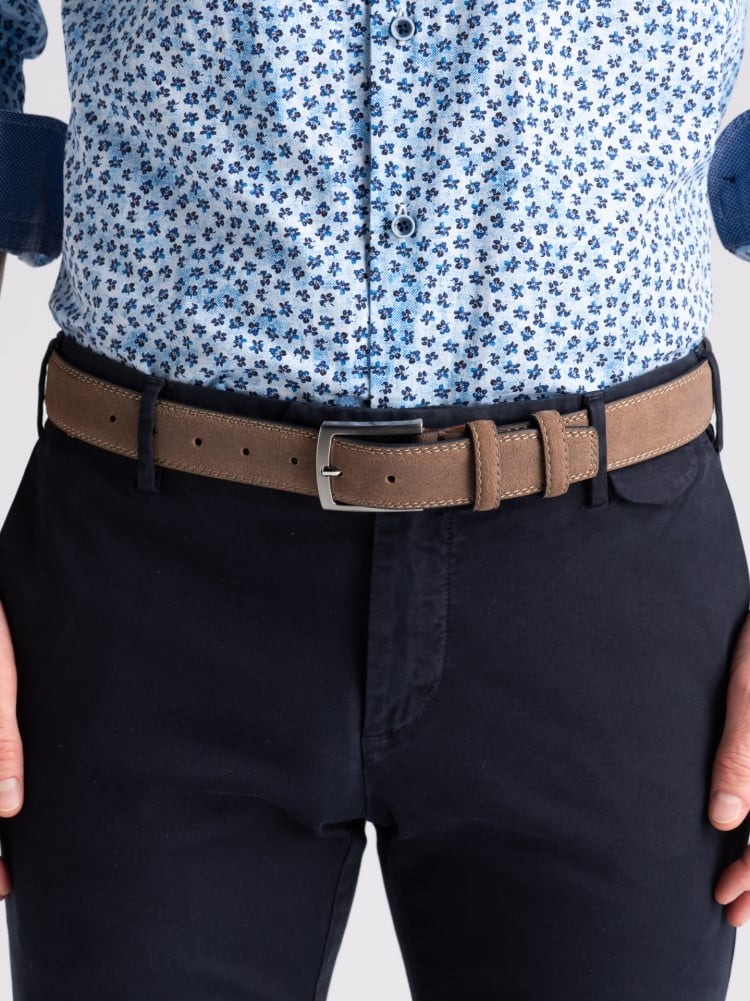 Pantalone uomo chino in tricotina tinto capo