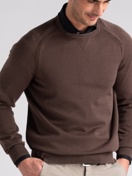 Maglia uomo girocollo manica lunga tinto capo