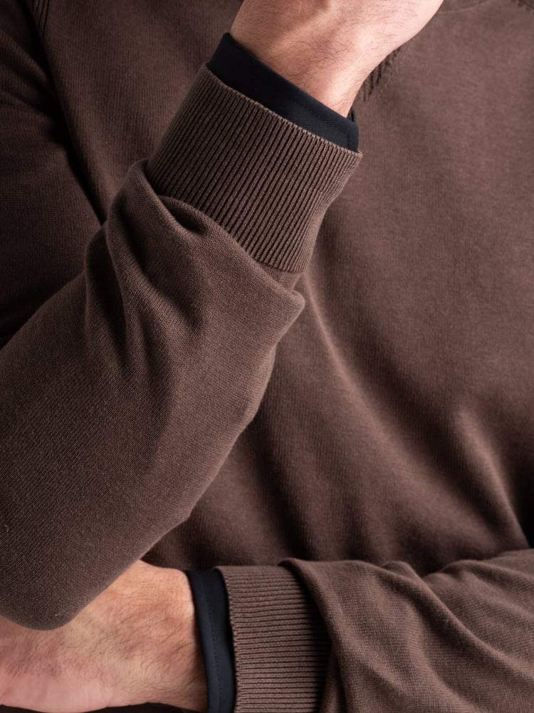 Maglia uomo girocollo manica lunga tinto capo