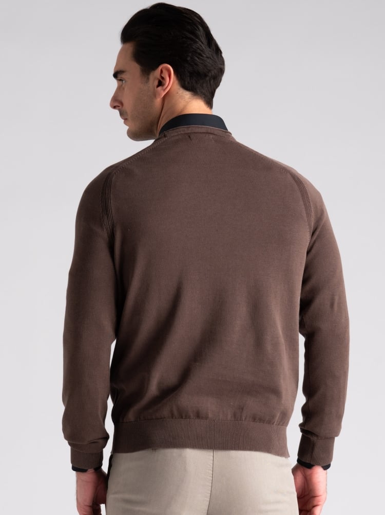 Maglia uomo girocollo manica lunga tinto capo