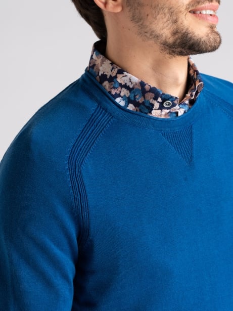 Maglia uomo girocollo manica lunga tinto capo 2