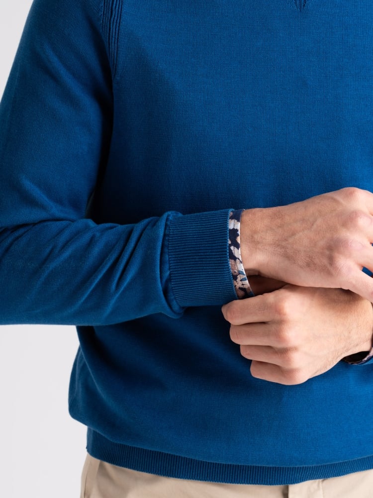 Maglia uomo girocollo manica lunga tinto capo