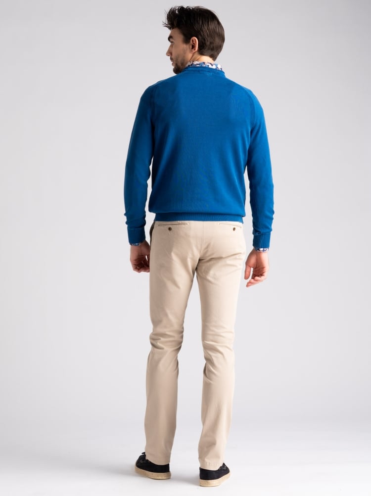 Maglia uomo girocollo manica lunga tinto capo