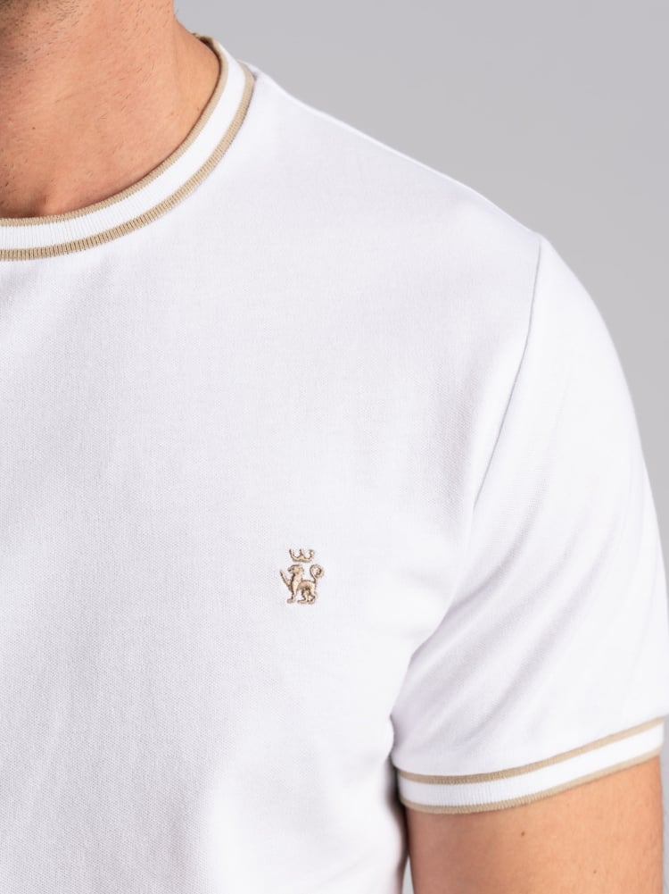 T-shirt uomo in cotone stretch con rib rigati Invidia 1973