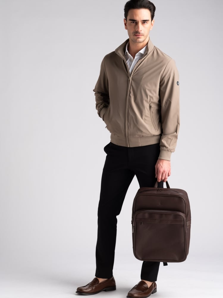 Giubbino bomber uomo TECNO color tortora