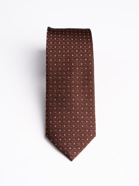 Cravatta uomo jacquard geometrica monocromatica Invidia 1973 2