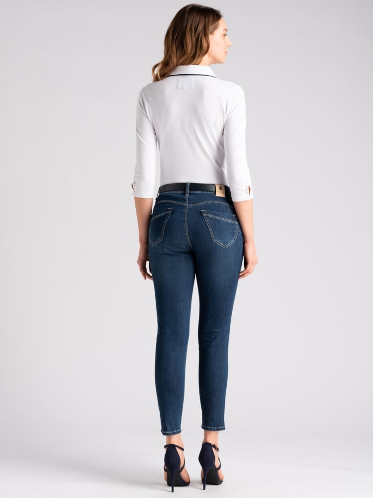 Polo donna manica tre quarti con inserti pois Invidia 1973