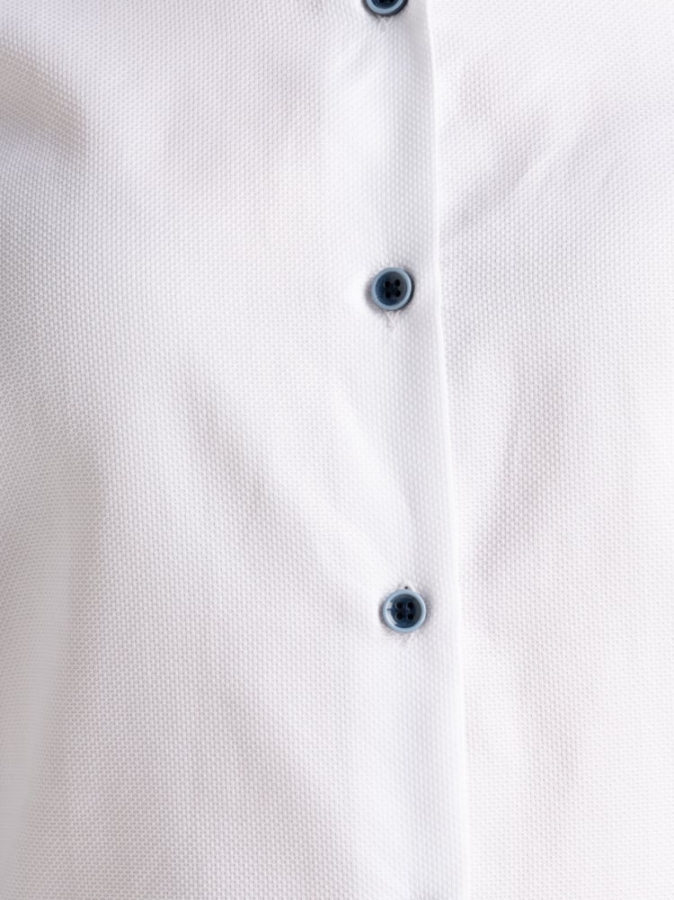 Camicia donna in cotone operato bianco