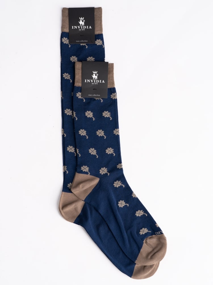 Calza uomo con quadrifoglio Invidia 1973