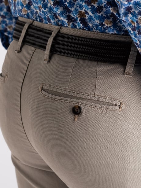 Pantalone uomo chino micro disegno sovratinto 2