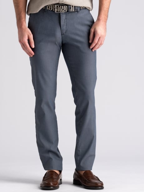 Pantalone uomo chino micro disegno sovratinto