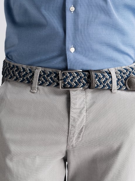 Pantalone uomo chino micro disegno sovratinto 2