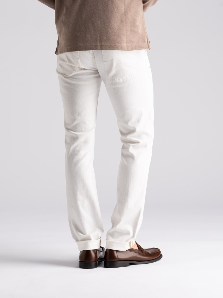 Jeans uomo cinque tasche bianco Invidia 1973