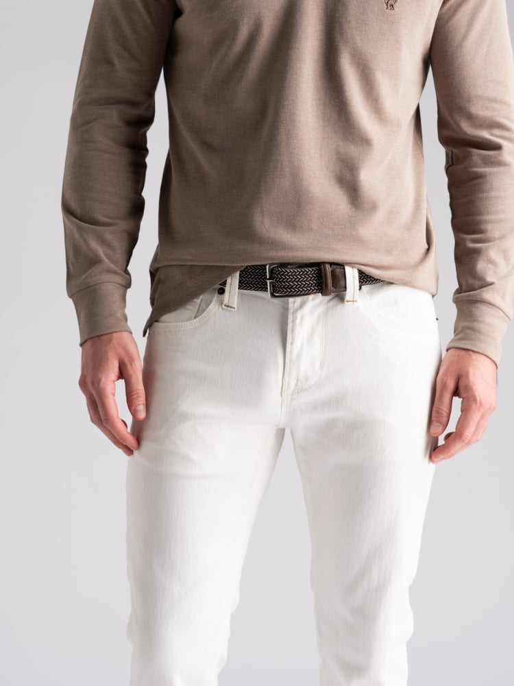 Jeans uomo cinque tasche bianco Invidia 1973