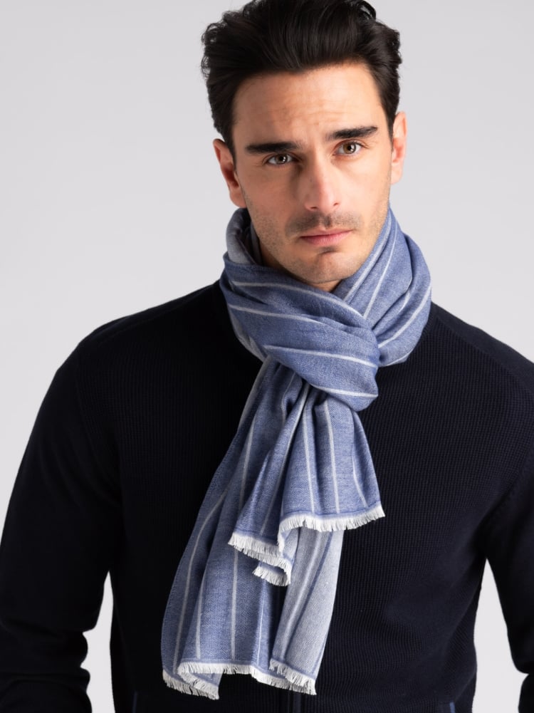 Maglia uomo full zip con lavorazione chicco di riso e tasche