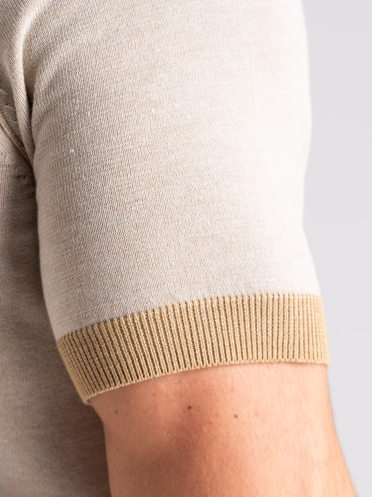 Maglia uomo polo manica lunga vanisè con contrasti