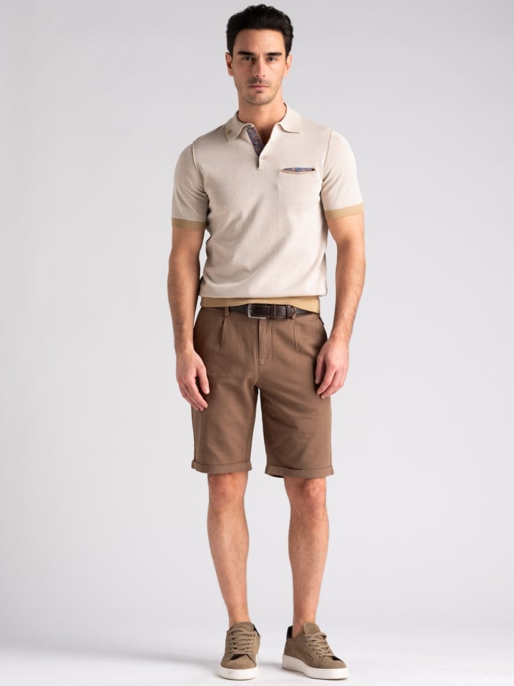 Maglia uomo polo manica lunga vanisè con contrasti