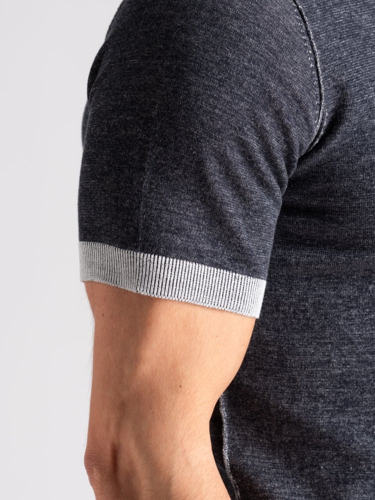 Maglia uomo polo manica lunga vanisè con contrasti Invidia 1973