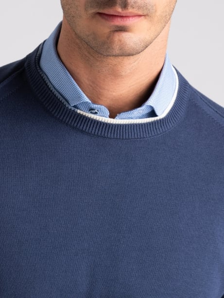 Maglia uomo con doppio collo in cotone chicco di riso Invidia 1973 2